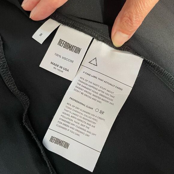 Reformation Cordelia Romantic Flowing Gorgette Formal Wrap Maxi Dress $328 8 - Picture 10 of 10